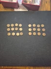 24 Vintage 1925 D & S Lincoln Wheat Penny Coin Collection