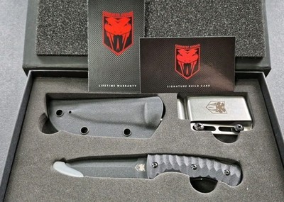 Cobratec Knives G10 Folding Dagger Black D2 Steel Blade Knife 