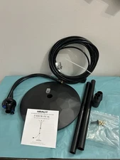 HIRALIY”Standing Misting Cooling System, Adjustable Water Mister for Patio, Pool