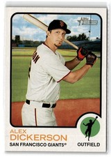 2022 Topps Heritage Alex Dickerson #91 San Francisco Giants