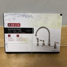 Delta Windemere 21996LF-SS Kitchen Faucet with Side Spray Brilliance Stainless