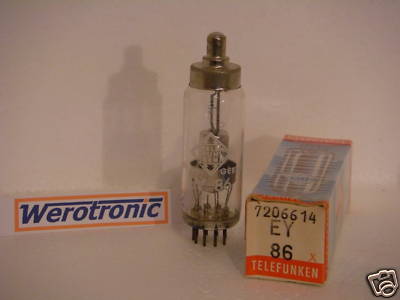 Telefunken EY86 TFK EY 86 NOS TUBE sealed box
