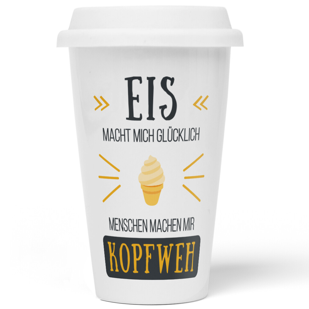 Eis macht mich glücklich Menschen machen mir Kopfweh 10201004625