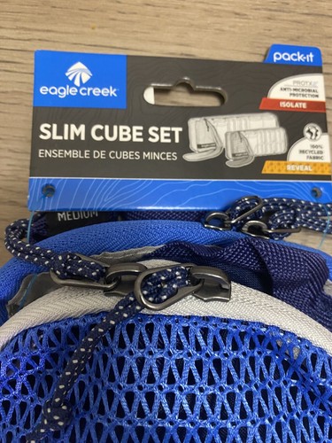 Eagle Creek Pack It Slim Cube 2er Set blau Gepäck neu neu mit Etikett Verpackung organisieren - Bild 4 von 7