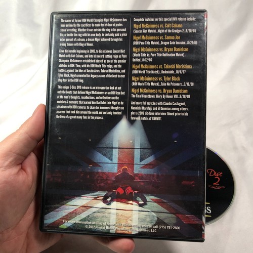 ROH Nigel McGuinness Career Retrospective DVD Ring Of Honor FAST FREE SHIPPING - Picture 3 of 4