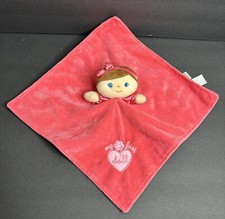 Baby Starters My First Doll Lovey Pink Satin Security Blanket Rattle Stuffed Toy