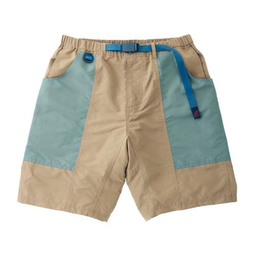 Gramicci Men's Shorts Sz L Khaki Beige Pockets Outdoor Mid Gramicci Men's Shorts Sz L Khaki Beige Pockets Outdoor Mid