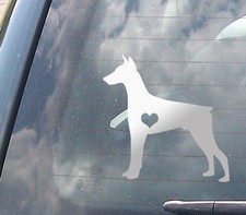 Doberman Dog Breed Lover - Chrome 5" Vinyl Decal for Car, Macbook, ect.