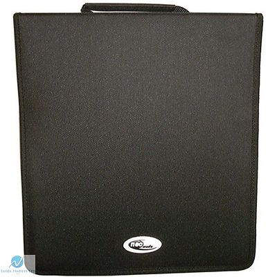 1 x Neo Media 240 Kapazität CD DVD Brieftasche Leder Aufbewahrung Tragetasche Ringbuch