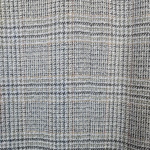 Lacrosse Men's Blazer Gray Windowpane Size 42R 100% Lamb's Wool Tweed PINHOLES - Picture 16 of 17