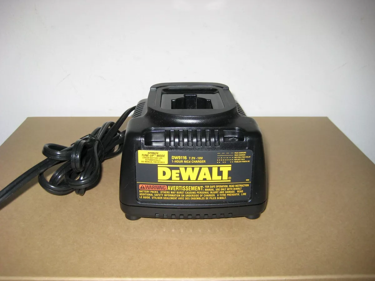 New Genuine Dewalt DW9116 7.2V 18V NiCD 18 VOLT 1 Hr Charger eBay