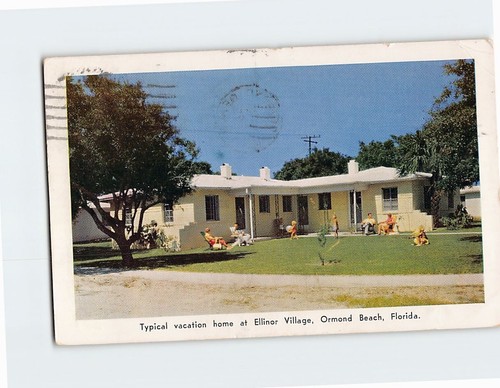 Postkarte Typisches Ferienhaus in Ellinor Village Ormond Beach Florida USA