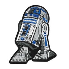R2D2 IRON ON PATCH 3" Embroidered Applique Star Wars R2-D2 Droid Android Robot image