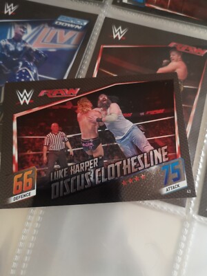 Topps 2015 Catch Slam Attax Collection Card #43 Luke Harper Discus Clothesline