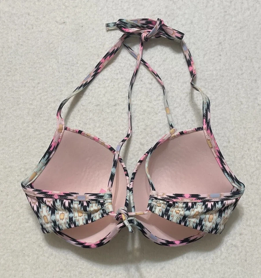 Sujetador Victoria's Secret The Fabulous Talla 36D Patrón Geométrico Azteca Foto 4 de 4