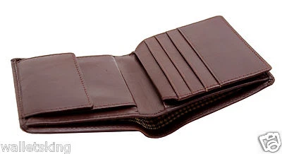 MENS WALLET TOPSUM LONDON REAL LEATHER COIN POCKET GENTS WALLETS GIFT BOXED 4010
