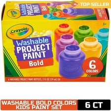 Crayola Washable Kids Paint Set 6ct - Assorted Bold Colors, Arts  Crafts Supp