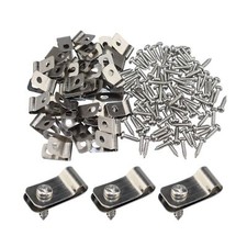 Wire Fence Clips 400 Pcs Fence Wire Clamps Stainless Steel Fencing Mounting C...