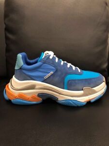 balenciaga mens blue sneakers