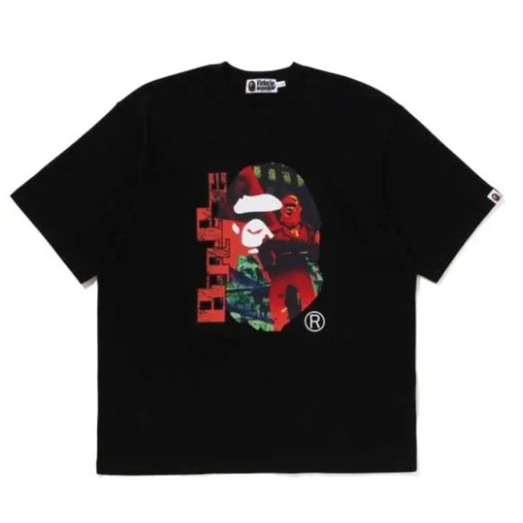 BAPE HEAD GRAPHIC TEE Black Size L