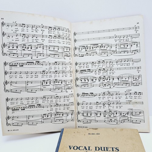 1940 Vocal Duets Secular W/ Piano Sheet Music Books Victor Prahl E.C. Schirmer - Picture 11 of 14