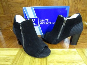 white mountain peep toe booties