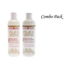 Creme of Nature Plex Breakage Defense Step 2 Shampoo  Step 3 Conditioner Combo