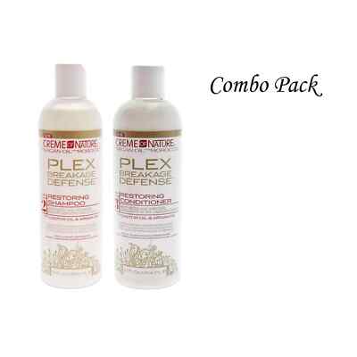 Creme of Nature Plex Breakage Defense Step 2 Shampoo & Step 3 Conditioner Combo