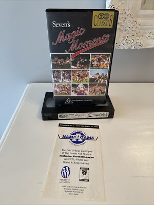 SEVEN'S MAGIC MOMENTS Australian Football   VIDEO VHS Pal