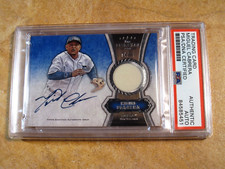 MIGUEL CABRERA 2012 TOPPS FIVE STAR SIGNED AUTOGRAPH GAME RELIC CARD #74/97 PSA