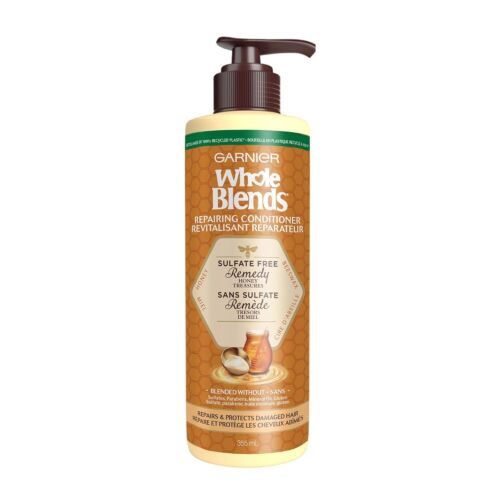 Garnier Whole Blends Remedy Honey Treasures Conditioner No Sulfate 12 oz, 2-Pack