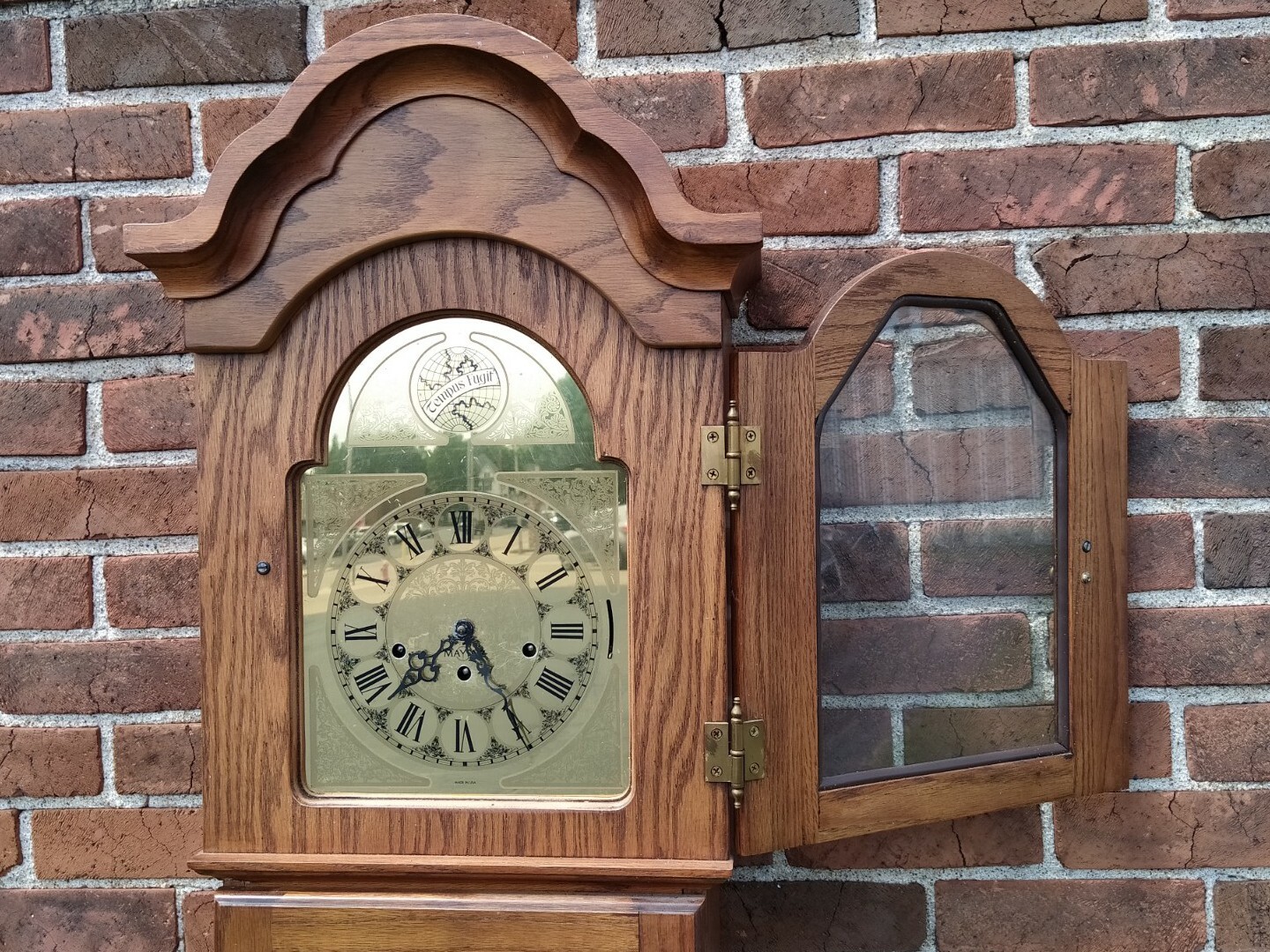 Franz Hermle Tempus Fugit Mayfair 86 Grandfather Clock Western Germany