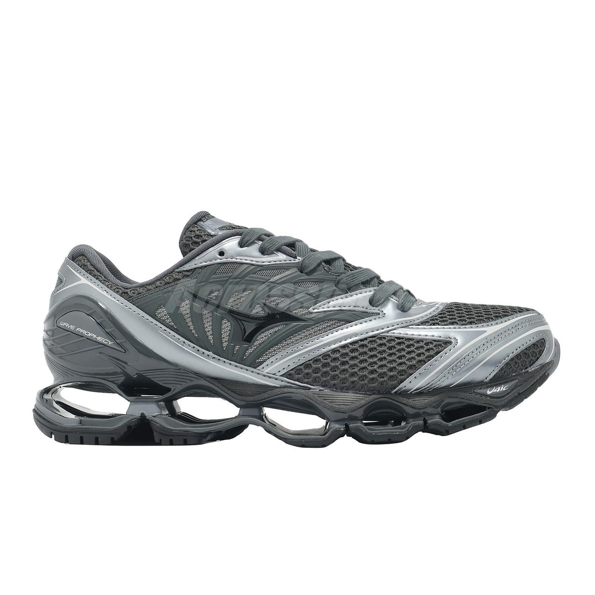 Mizuno Wave Prophecy LS Grey Silver Men Unisex Casual Shoes