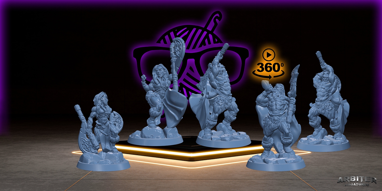 Barbarian | Male and Female Arbiter| Path of the Berserker miniature for Tableto