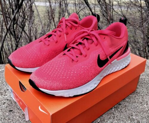 Nike Odyssey React Flyknit Running Shoes University Red Black Mens 11 RARE NEW