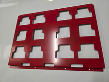 Red, Steel Wall mount, Packout mounting plate, Organizer Holder 4 Milwaukee box.