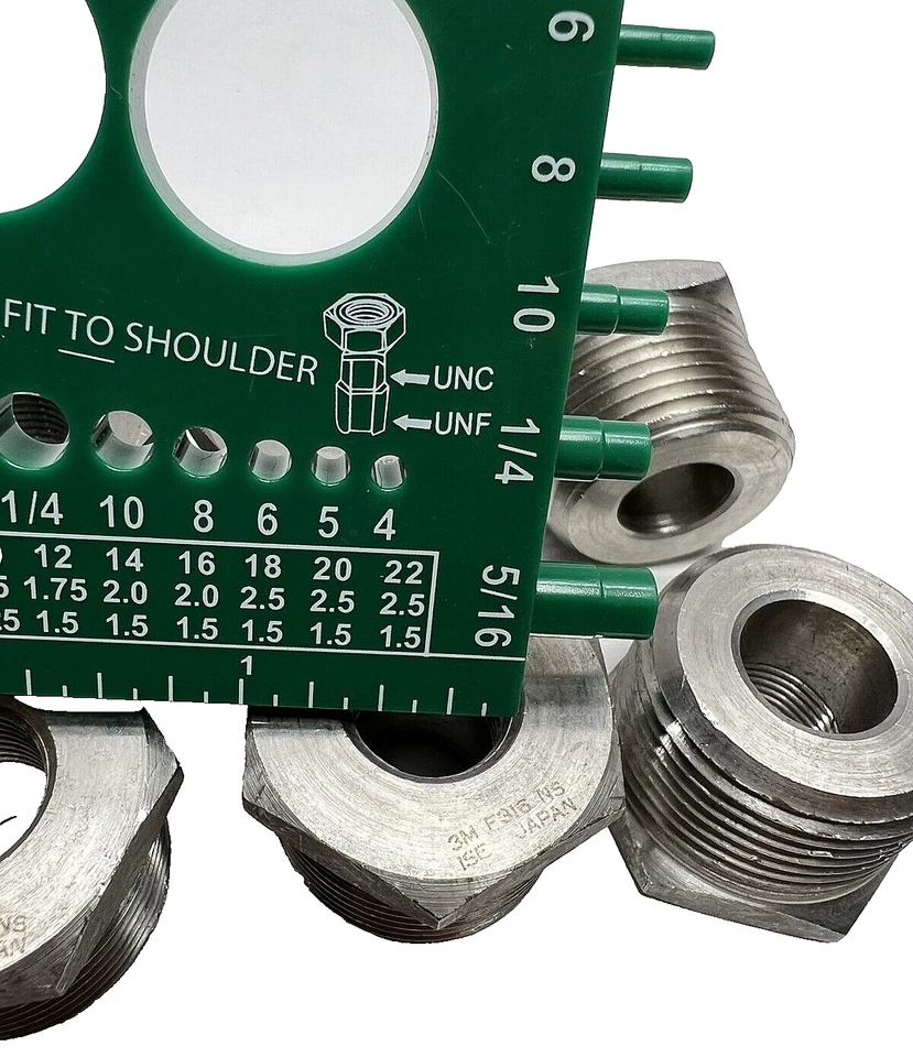 (Pack of 6) NPT 3M Hex Bushing Stainless Steel F316, 1" x 3/8" **Free Shipping** - Image 3 of 4