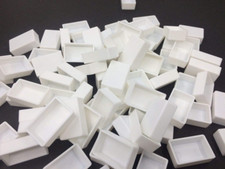 White Plastic Empty Watercolor Paint Pans 48Pcs Full Pans
