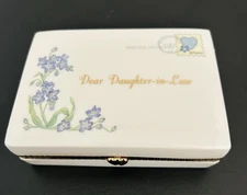 Ardleigh Elliott Dear Daughter In Law Gift Porcelain Trinket Music Box 2006