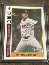 2025 Topps Heritage Through The Years 1999 #TTY-14 Pedro Martinez - Red Sox