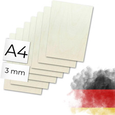 Sperrholz Birke 3mm - Premium Holzplatten für Lasercut, Gravur, Basteln, glatte 