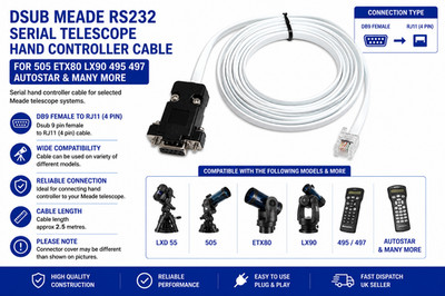 DSUB MEADE TELESKOPKABEL Für PC - Für 505 ETX80 LX90 495 497