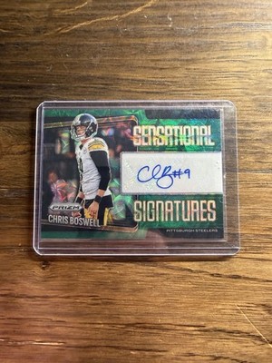 2025 Panini Prizm - Chris Boswell Sensational Signatures Green Scope Auto /75