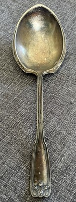Rare Antique WM ROGERS Serving Silver Plate Serving Spoon PAT 12 Casserole 9  ￼