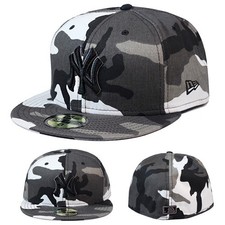 New Era New York Yankees 59Fifty Fitted Hat MLB Urban Camouflage Cap Size 8