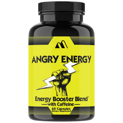 Angry Supplements Angry Energy Pills All Natural Weight Loss Booster w Caffeine