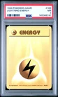 1999 POKEMON BASE SET UNLIMITED #100 LIGHTNING ENERGY PSA 7