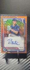 2024 Bowman Chrome Mega Box Chrome Auto Brock Porter Orange Refractor 15/25
