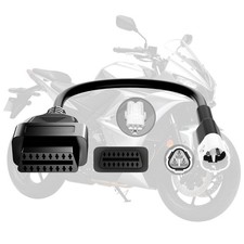 Motorcycle OBD2 Adapter Cable for Yamaha Motorcycles OBD Diagnostic Cable 3Pi...