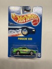 Hot Wheels *RARE* 1991 Porsche 930 #148 MINT blue card dayglo green-pink window